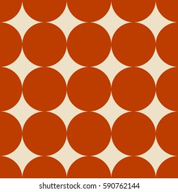 Geometric vector pattern in retro style