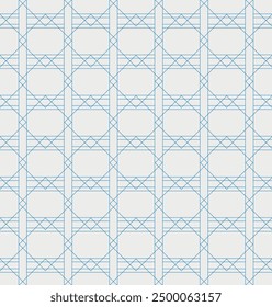 geometric vector pattern, squares, circles, floral theme, in blue and white style.