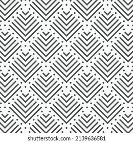 Geometric vector pattern, striped line on chevron and dotted line frame, Pattern is clean for fabric, wallpaper, printing. Pattern is on swatches panel