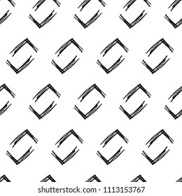 Geometric vector pattern. Textured hand drawn shapes.