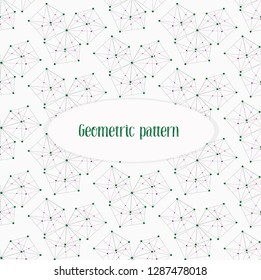 Geometric vector pattern. Transparent shapes. White background. For wallpapers, backgrounds, business cards.