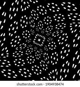 Geometric vector pattern with triangular elements. abstract ornament for wallpapers and backgrounds. Black and white colors.
