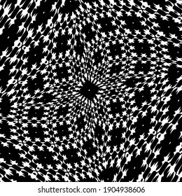 Geometric vector pattern with triangular elements. abstract ornament for wallpapers and backgrounds. Black and white colors.
