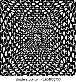 Geometric vector pattern with triangular elements. abstract ornament for wallpapers and backgrounds. Black and white colors.
