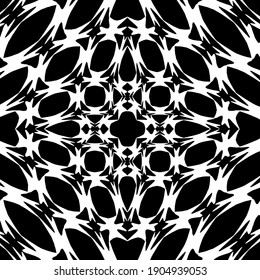 Geometric vector pattern with triangular elements. abstract ornament for wallpapers and backgrounds. Black and white colors.
