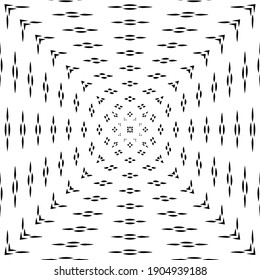 Geometric vector pattern with triangular elements. abstract ornament for wallpapers and backgrounds. Black and white colors.
