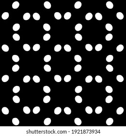 Geometric vector pattern with triangular elements. Seamless abstract ornament for wallpapers and backgrounds. Black and white colors.