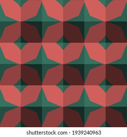  Geometric vector pattern with triangular elements. Seamless abstract ornament for wallpapers and backgrounds. 