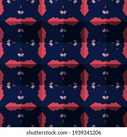  Geometric vector pattern with triangular elements. Seamless abstract ornament for wallpapers and backgrounds. 