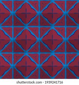  Geometric vector pattern with triangular elements. Seamless abstract ornament for wallpapers and backgrounds.
