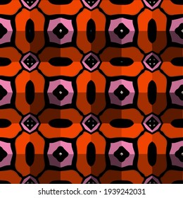  Geometric vector pattern with triangular elements. Seamless abstract ornament for wallpapers and backgrounds.
