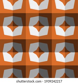  Geometric vector pattern with triangular elements. Seamless abstract ornament for wallpapers and backgrounds. 