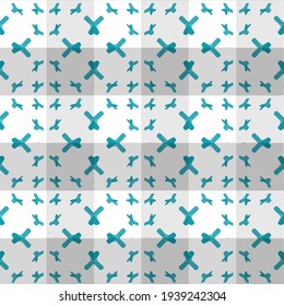  Geometric vector pattern with triangular elements. Seamless abstract ornament for wallpapers and backgrounds.
