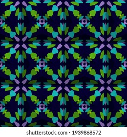  Geometric vector pattern with triangular elements. Seamless abstract ornament for wallpapers and backgrounds.