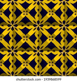  Geometric vector pattern with triangular elements. Seamless abstract ornament for wallpapers and backgrounds.