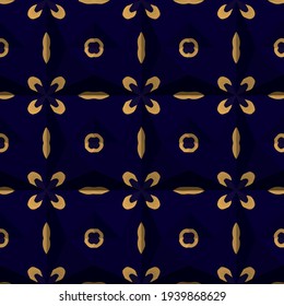  Geometric vector pattern with triangular elements. Seamless abstract ornament for wallpapers and backgrounds.