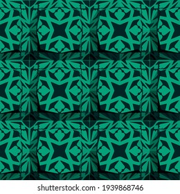  Geometric vector pattern with triangular elements. Seamless abstract ornament for wallpapers and backgrounds.
