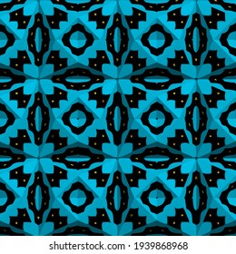  Geometric vector pattern with triangular elements. Seamless abstract ornament for wallpapers and backgrounds.