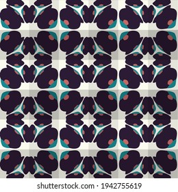  Geometric vector pattern with triangular elements. Seamless abstract ornament for wallpapers and backgrounds.
