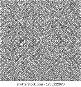 Geometric vector pattern with triangular elements. Seamless abstract ornament for wallpapers and backgrounds. Black and white colors.
