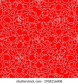  Geometric vector pattern with triangular elements. Seamless pattern with simple colors .Vector hand drawn doodle pattern.