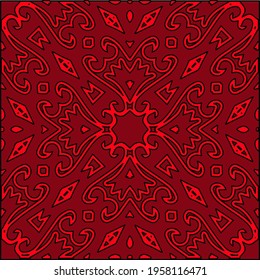  Geometric vector pattern with triangular elements. Seamless pattern with simple colors .Vector hand drawn doodle pattern.