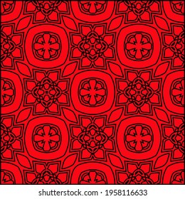  Geometric vector pattern with triangular elements. Seamless pattern with simple colors .Vector hand drawn doodle pattern.