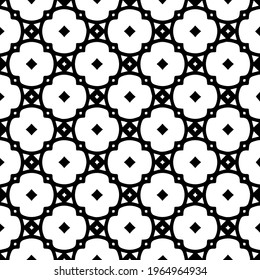  Geometrisches Vektormuster mit dreieckigen Elementen. Nahtlose abstrakte Ornamente für Wallpaper und Hintergründe. Schwarz-Weiß-Farben.