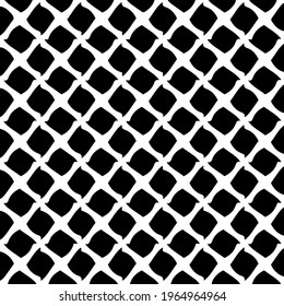 Geometric vector pattern with triangular elements. Seamless abstract ornament for wallpapers and backgrounds. Black and white colors.