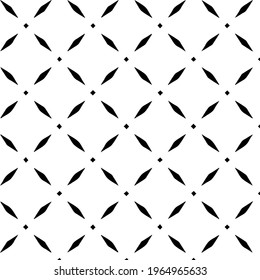 Geometric vector pattern with triangular elements. Seamless abstract ornament for wallpapers and backgrounds. Black and white colors.