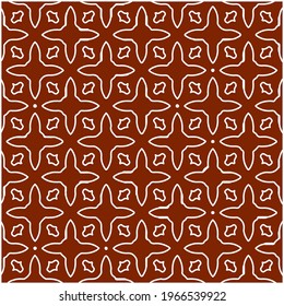Geometric vector pattern with triangular elements. Seamless abstract ornament for wallpapers and backgrounds. red and white colors.