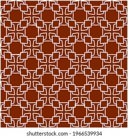 Geometric vector pattern with triangular elements. Seamless abstract ornament for wallpapers and backgrounds. red and white colors.