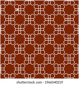 Geometric vector pattern with triangular elements. Seamless abstract ornament for wallpapers and backgrounds. red and white colors.