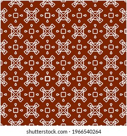 Geometric vector pattern with triangular elements. Seamless abstract ornament for wallpapers and backgrounds. red and white colors.

