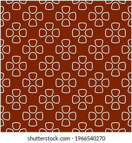 Geometric vector pattern with triangular elements. Seamless abstract ornament for wallpapers and backgrounds. red and white colors.
