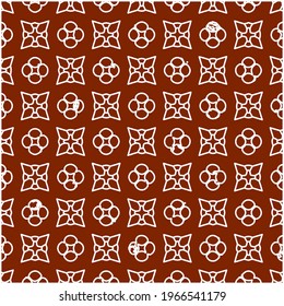 Geometric vector pattern with triangular elements. Seamless abstract ornament for wallpapers and backgrounds. red and white colors.
