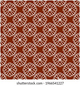Geometric vector pattern with triangular elements. Seamless abstract ornament for wallpapers and backgrounds. red and white colors.