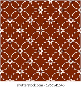 Geometric vector pattern with triangular elements. Seamless abstract ornament for wallpapers and backgrounds. red and white colors.
