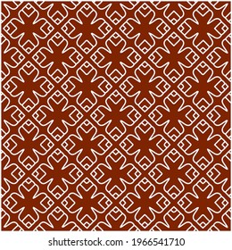 Geometric vector pattern with triangular elements. Seamless abstract ornament for wallpapers and backgrounds. red and white colors.
