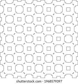 
Geometric vector pattern with triangular elements. Seamless abstract ornament for wallpapers and backgrounds. Black and white colors.