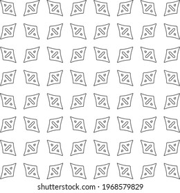 
Geometric vector pattern with triangular elements. Seamless abstract ornament for wallpapers and backgrounds. Black and white colors.