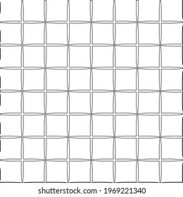 Geometric vector pattern with triangular elements. Seamless abstract ornament for wallpapers and backgrounds. Black and white colors.