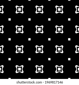  Geometric vector pattern with triangular elements. Seamless abstract ornament for wallpapers and backgrounds. Black and white colors.