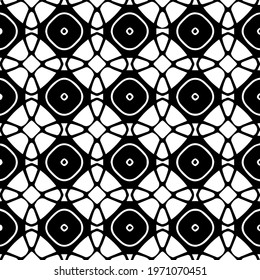  Geometric vector pattern with triangular elements. abstract ornament for wallpapers and backgrounds. Black and white colors.
