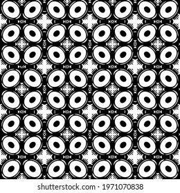  Geometric vector pattern with triangular elements. abstract ornament for wallpapers and backgrounds. Black and white colors.