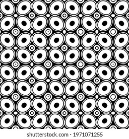 Geometric vector pattern with triangular elements. abstract ornament for wallpapers and backgrounds. Black and white colors.

