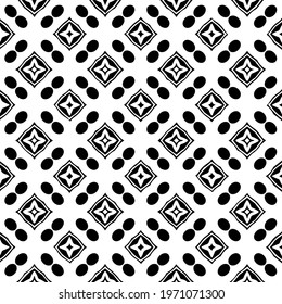 Geometric vector pattern with triangular elements. abstract ornament for wallpapers and backgrounds. Black and white colors.

