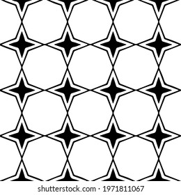  Geometric vector pattern with triangular elements. abstract ornament for wallpapers and backgrounds. Black and white colors.