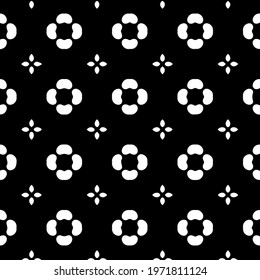  Geometric vector pattern with triangular elements. abstract ornament for wallpapers and backgrounds. Black and white colors.