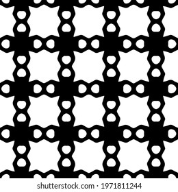  Geometric vector pattern with triangular elements. abstract ornament for wallpapers and backgrounds. Black and white colors.